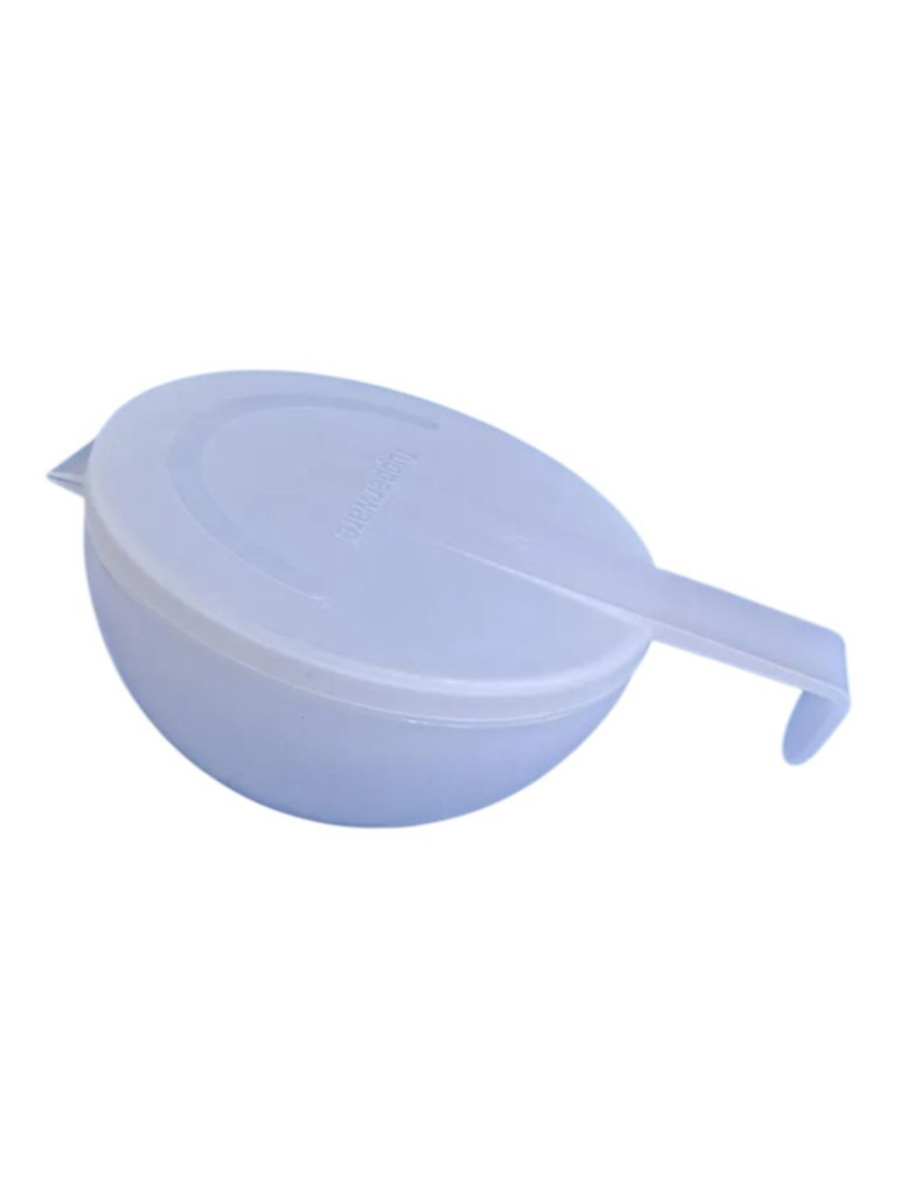 Vintage Tupperware Sheer Round Hinged Hanger Container 1362 Tidy-Up Hook